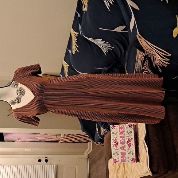 VELVET TORCH MIDI DRESS - Picture 1 of 9